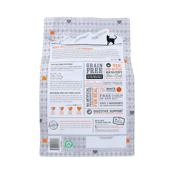 Poultry Nude Food Cat Kibble, 80 OZ 2