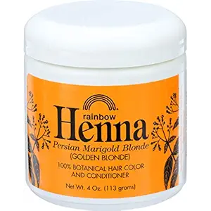 Organic Blonde Henna Hair Color, 4 OZ