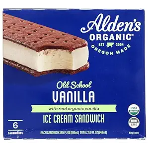 Organic Vanilla Ice Cream Sandwiches, 21.9 FZ