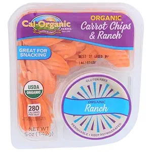 Organic Carrot Chips with Ranch, 5 OZ
