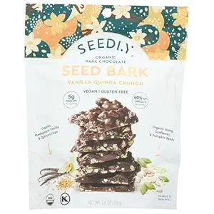 Organic Vanilla Quinoa Crunch Dark Chocolate Seed Bark, 3.6 OZ