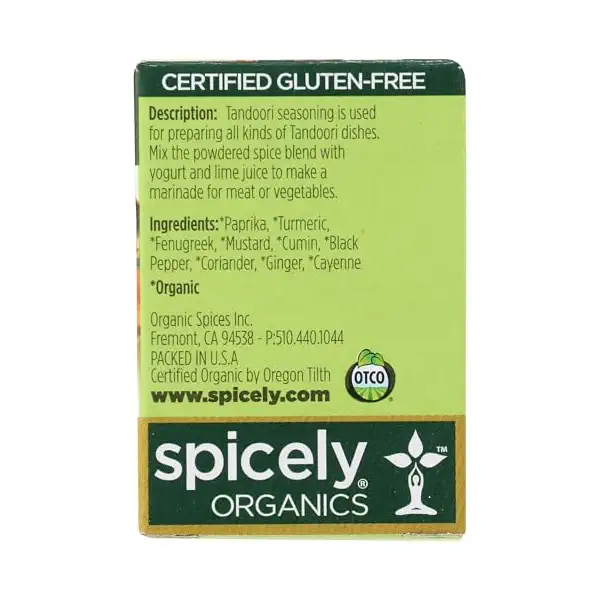 Organic Salt Free Tandoori Masala, 0.45 OZ 7