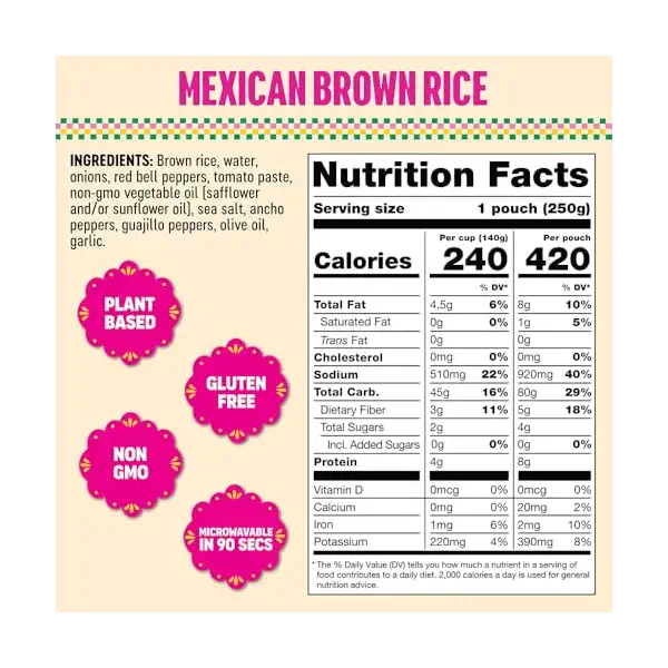 Mexican Brown Rice, 8.8 OZ 2