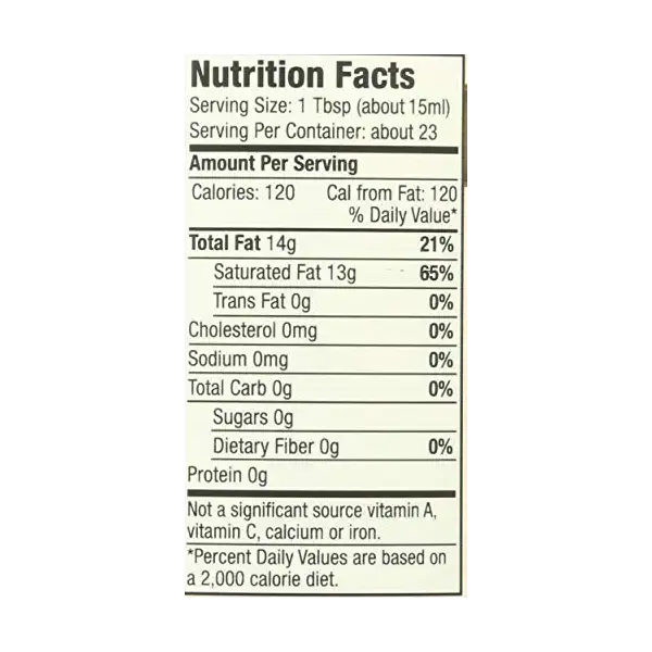 Organic Extra Virgin Coconut Oil, 12 FZ 3