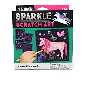 Unicorn Sparkle Scratch Art 6 Piece Set, 1 EA