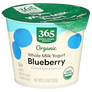 365 by Whole Foods Market, Organic Blueberry Yogurt, 5.3 Ounce