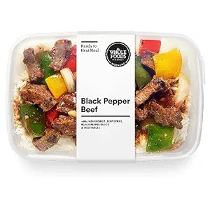 WHOLE FOODS KITCHENS Black Pepper Beef Stir Fry Meal, 12 OZ