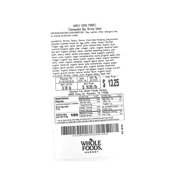 Salad Shrimp Chesapeake Bay Fp 3