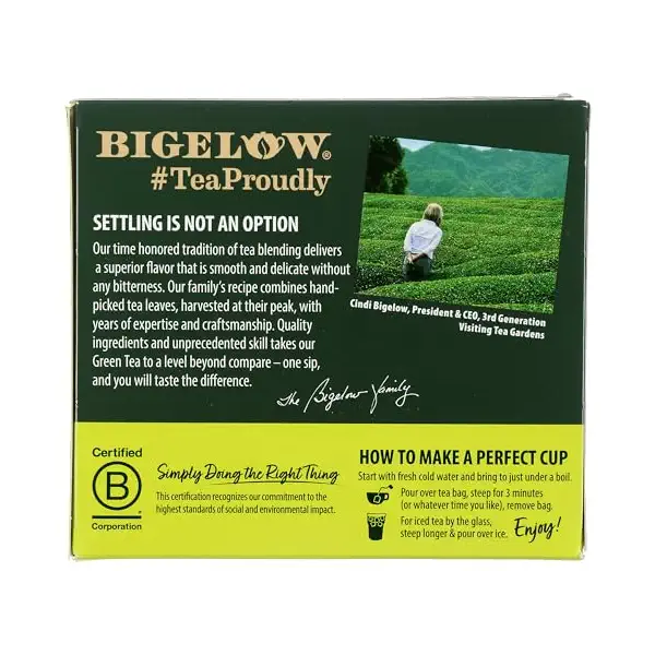 ORGANIC GREEN TEA, TEA BAGS, 40 CT ORGANIC GREEN TEA 2