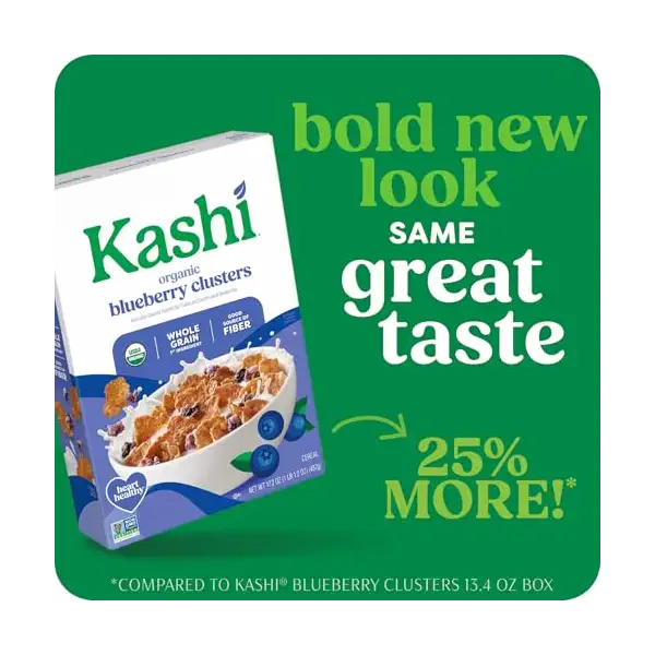 Organic Shapes And Flakes Blueberry Clusters Cereal, 17.2 OZ 2