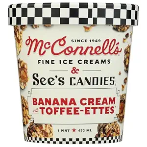 Banana with See's Candies Ice Cream, 1 PT