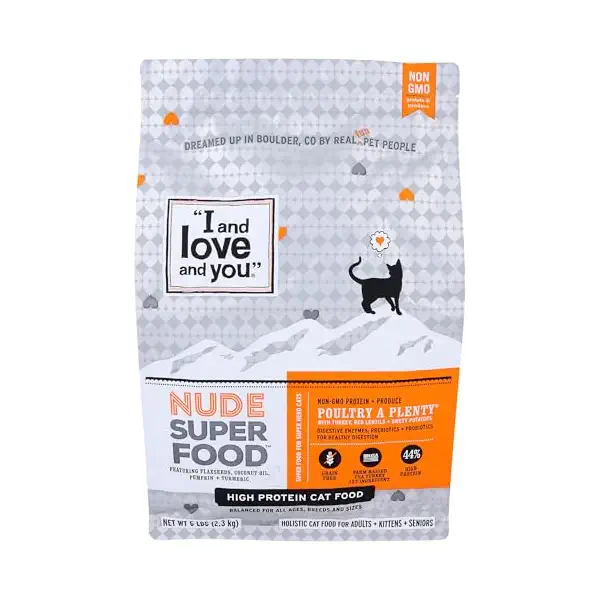 Poultry Nude Food Cat Kibble, 80 OZ 1