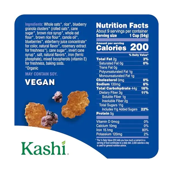 Organic Shapes And Flakes Blueberry Clusters Cereal, 17.2 OZ 7