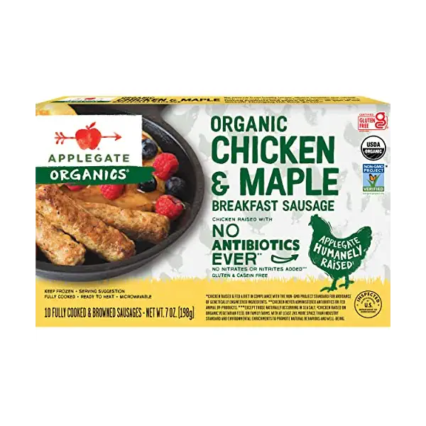 Organic Maple Breakfast Chicken Sausage, 7 OZ 1