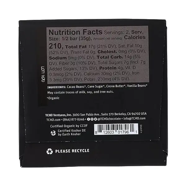 Organic Extra Dark Chocolate Bar, 2.5 OZ 2