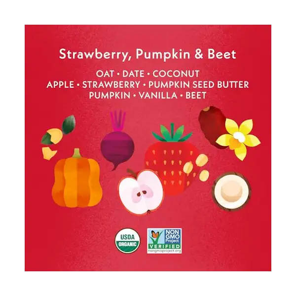Organic Strawberry Pumpkin & Beet Tractor Wheels, 3.35 OZ 2