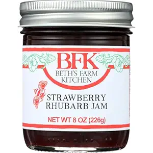 Strawberry Rhubarb Jam., 8 OZ