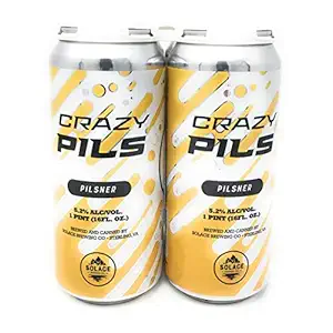 Crazy Pilsner 4pk Cans, 16 FZ