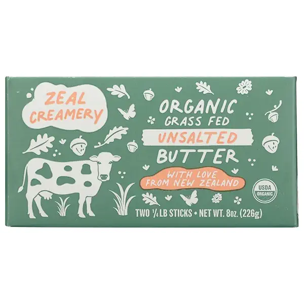 Organic Grass Fed Unsalted Butter 1