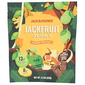 Ginger Teriyaki Jackfruit Jerky, 2.2 OZ