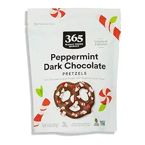 Dark Chocolate Peppermint Pretzels, 5 OZ