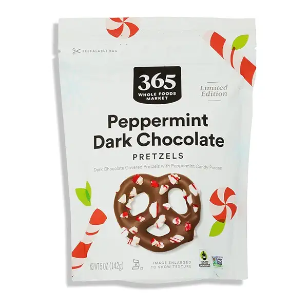 Dark Chocolate Peppermint Pretzels, 5 OZ 1