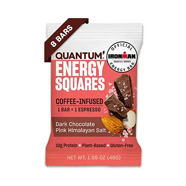 Dark Chocolate Pink Himalayan Salt Coffee Infused Squares, 1.69 OZ 1