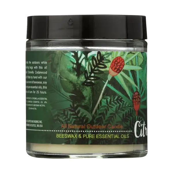 Citronella Apothecary Glass Candle, 3.2 OZ 4