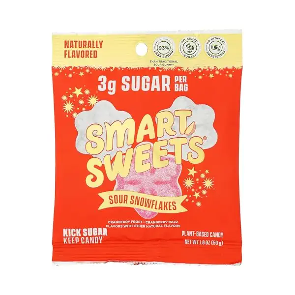 Sour Snowflakes Gummy Candy, 1.8 OZ 1