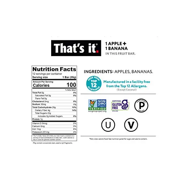 Apple + Banana Fruit Bar 12pk 3