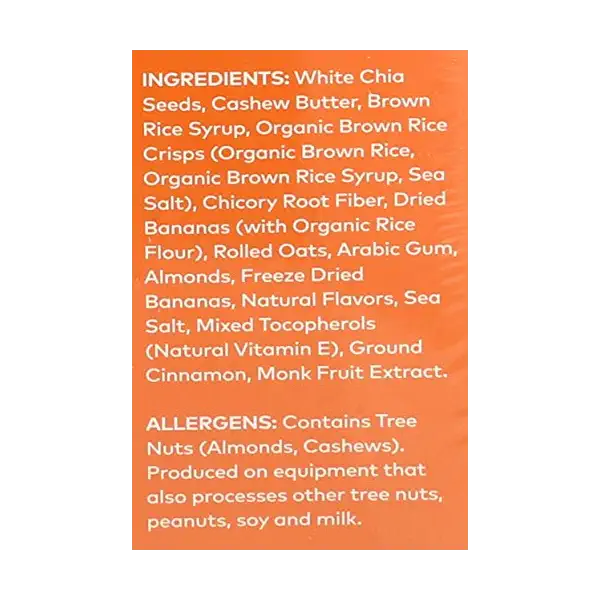 Banana Nut Chia Bars (15 Pk) 4