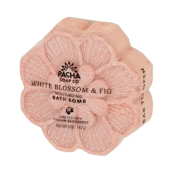 White Blossom & Fig Bath Bomb, 5 OZ 2