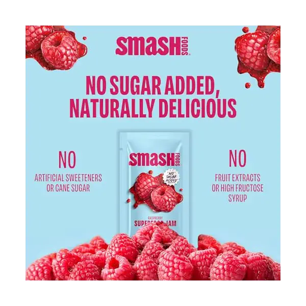 Raspberry Superfood Jam Sgl, 1.15 OZ 5