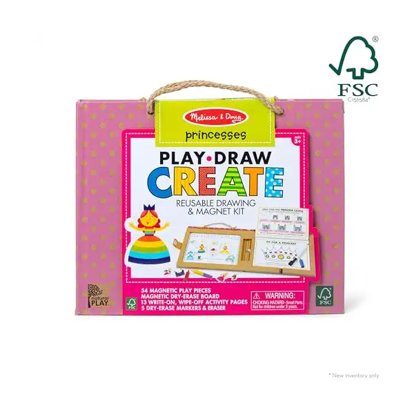 Princess Play Draw Create Book, 1 EA 6