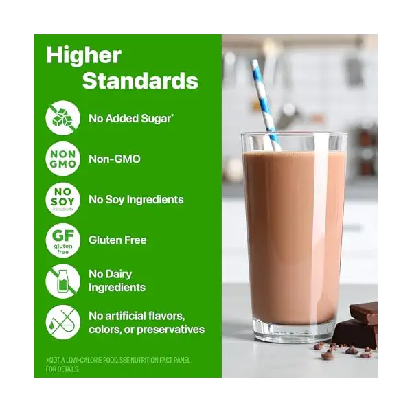Organic Chocolate Protein Powder 10 Count, 2 OZ 4