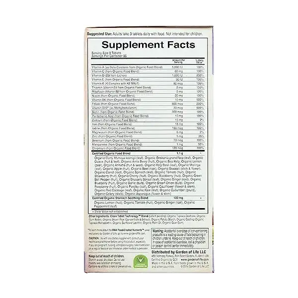 Organic Mykind Prenatal Multivitamin, 108 CT 7