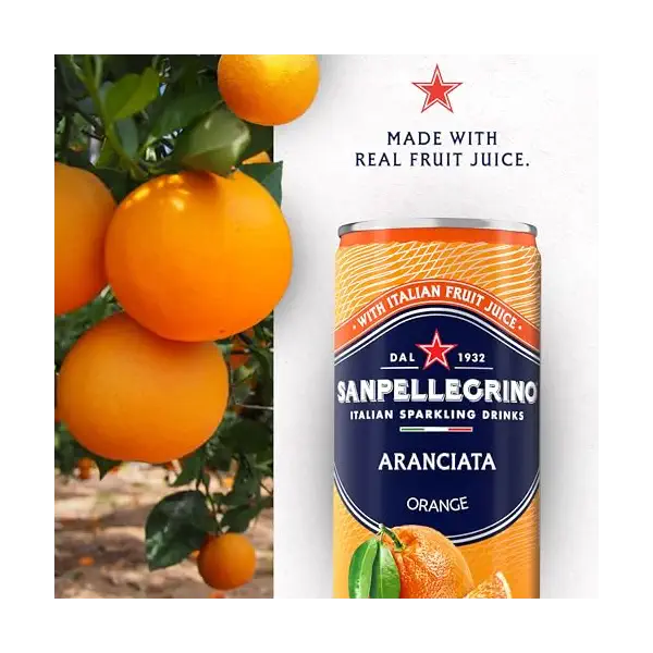 Aranciata Sparkling Drink 6 Pack, 11.15 FZ 3