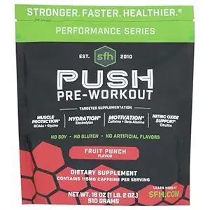 Preworkout Push Fruit Punch, 18 OZ