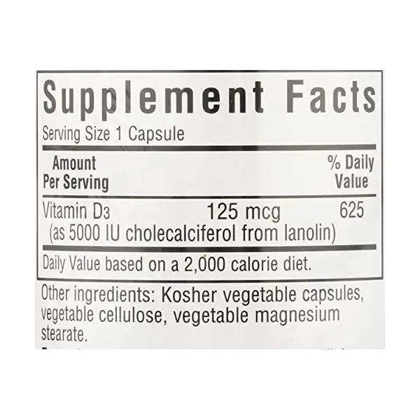 Vitamin D3 5000 IU 3