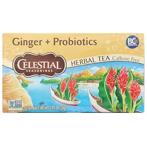 Ginger & Probiotics Herbal Tea, 16 CT