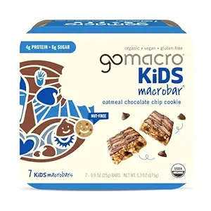 Organic Oatmeal Chocolate Chip Cookie Kids Bars, 6.3 OZ