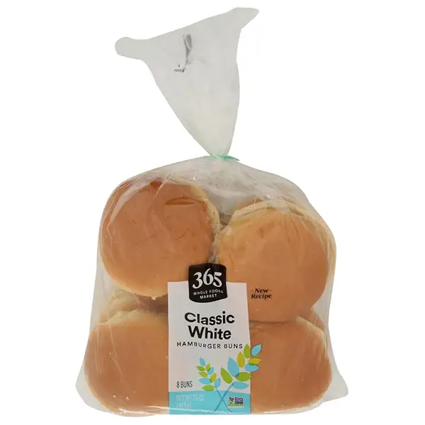 Classic White Hamburger Buns, 15 OZ 1