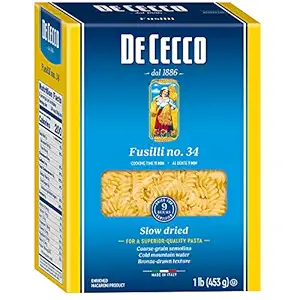 Fusilli No. 34 Pasta, 16 OZ