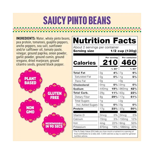 Saucy Pinto Beans, 10 OZ 2