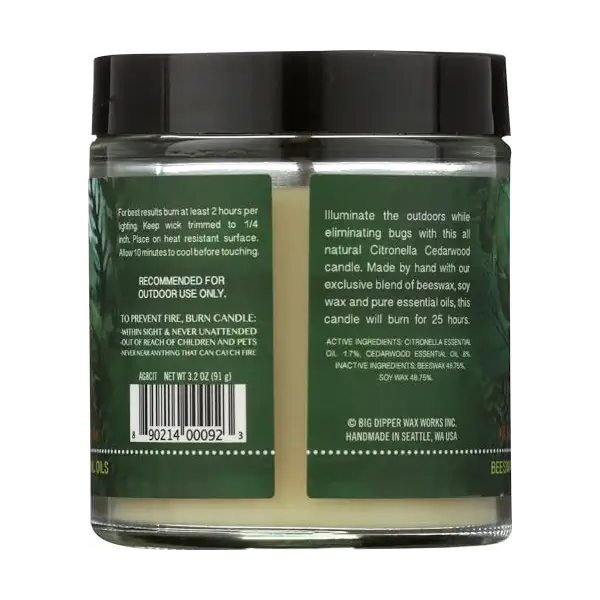 Citronella Apothecary Glass Candle, 3.2 OZ 2