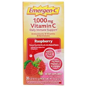 Raspberry Emergen C Box 30 Pack, 0.32 OZ