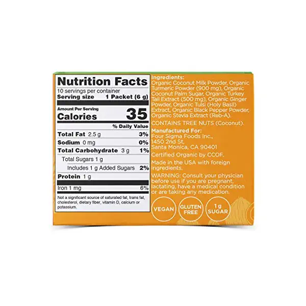 Organic Turkey Tail Golden Latte Mix, 0.21 OZ 3