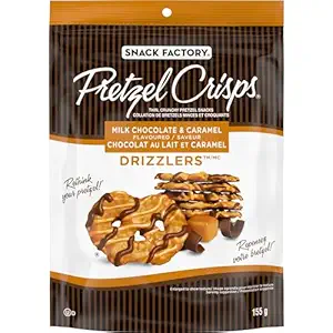 Milk Chocolate & Caramel Pretzel Crisps, 155 GR