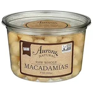 Whole Raw Macadamia Nuts, 8 OZ