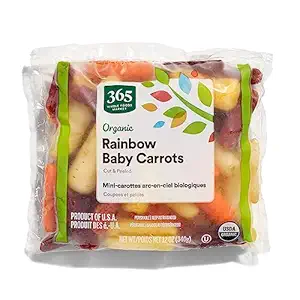 Organic Peeled Baby Rainbow Carrots, 12 OZ